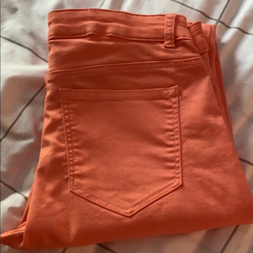 Coral stretch fit skinny Jeans